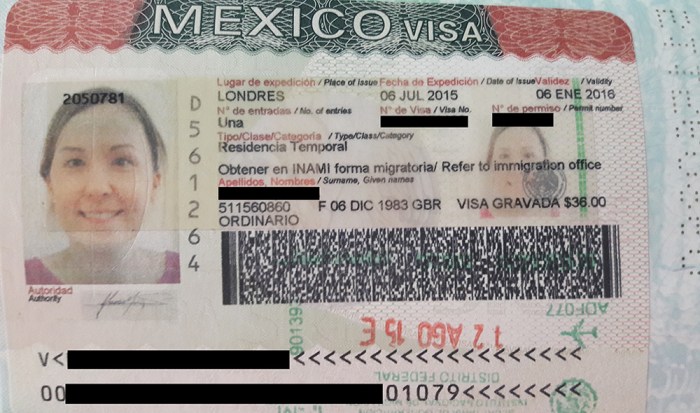 Visa traveler requirement
